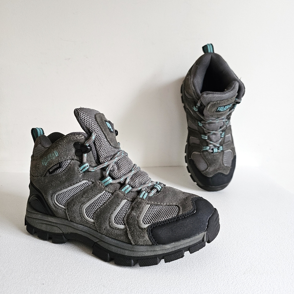 RedHead Brand Co. Genuine Leather Upper Waterproof Hiking Boots for Kids Size 4M